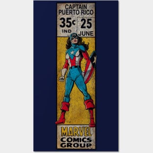 Captain Puerto Rico - f Posters and Art